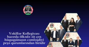 Vəkillər Kollegiyası hazırda ölkədə ən çox hüquqşünasın cəmləşdiyi peşə qurumlarından biridir